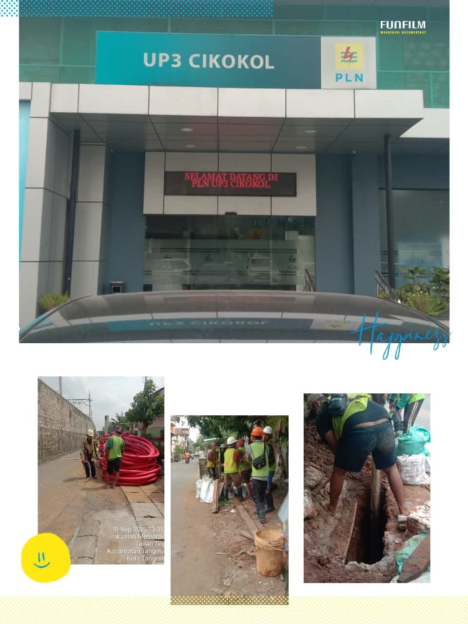 PT.PLN UP3 Cikokol Akui Bahwa Galian Kabel ditiga kecamatan Kota Tangerang Belum Berizin dan Tidak Sesuai K3