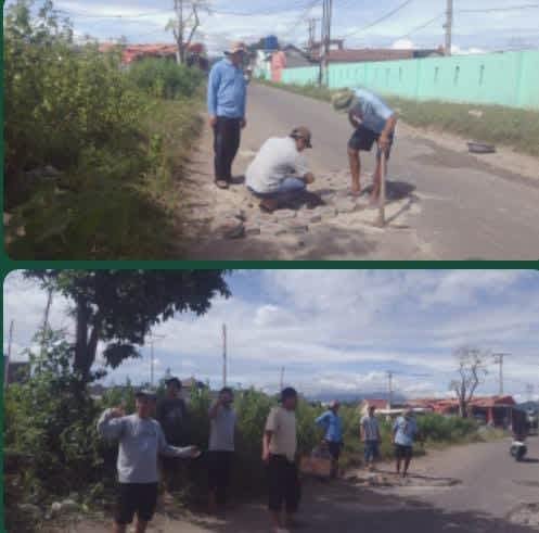 Warga Perumahan Drangong dan Ranca Sawah Giat Gotong Royong Bersihkan Lingkungan Bersama Lurah dan Ketua RT